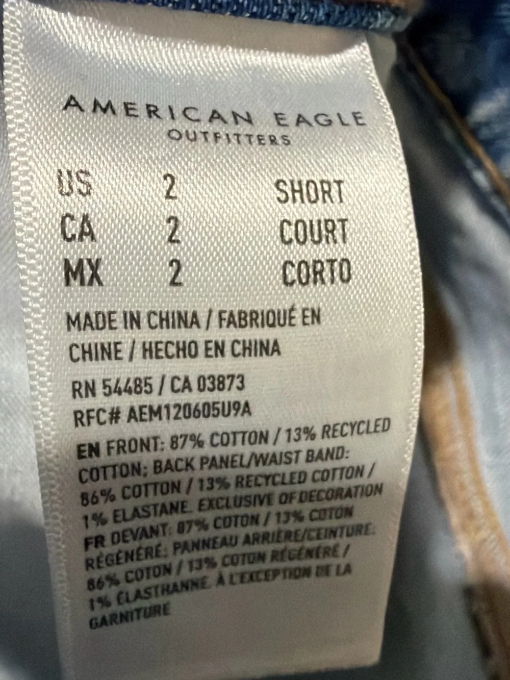 NWT American Eagle Outfitters Stovepipe Jeans Size 2 Short